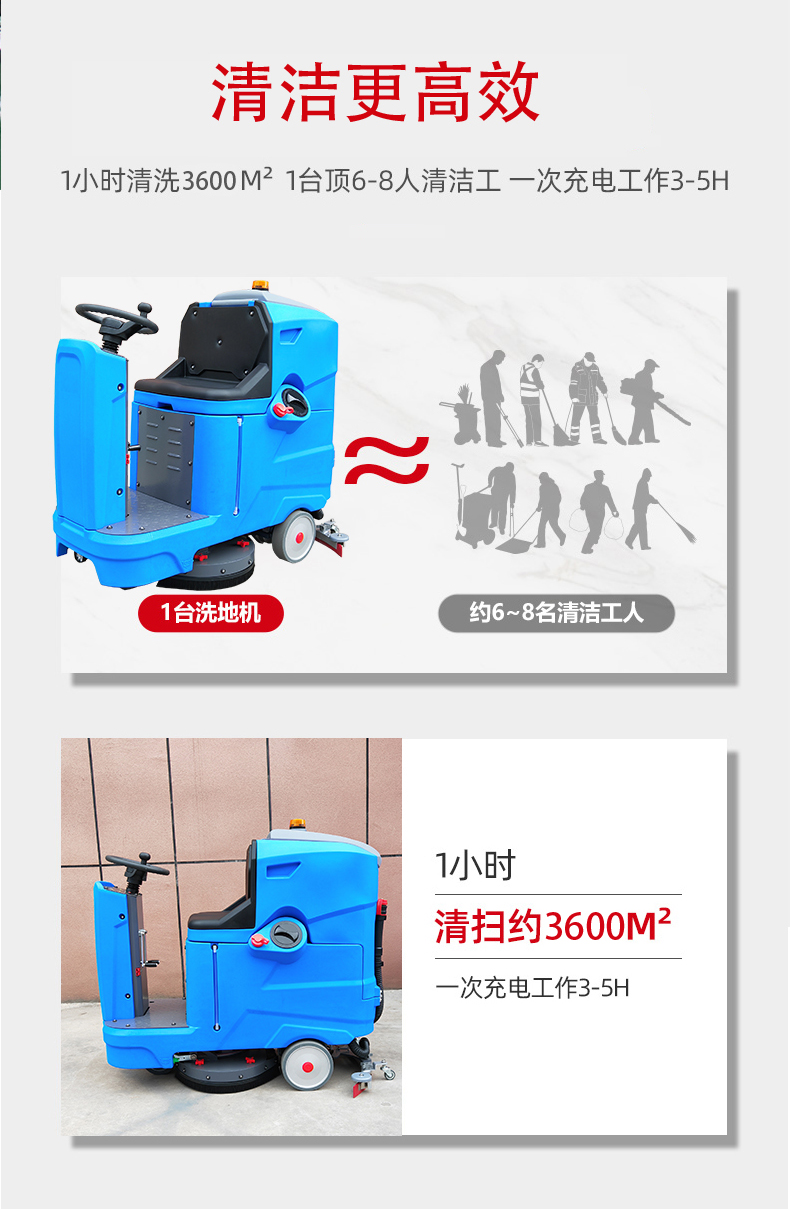 湖南驾驶式洗地机更适合用在高铁站