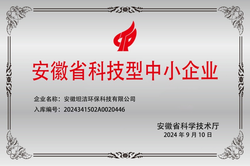 湖南安徽科技型中小企业证书